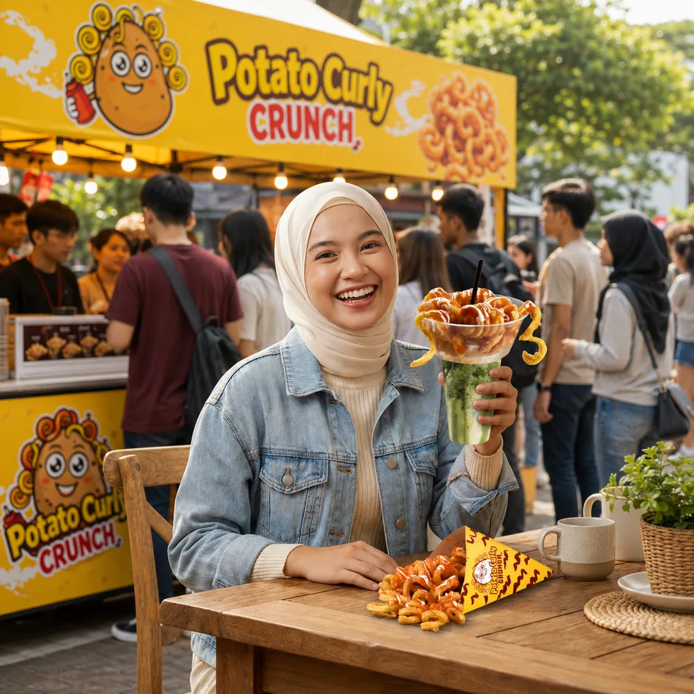 Solusi Kemitraan Potato Curly Crunch